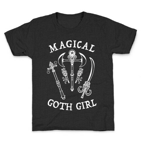 Magical Goth Girl White Kids T-Shirt