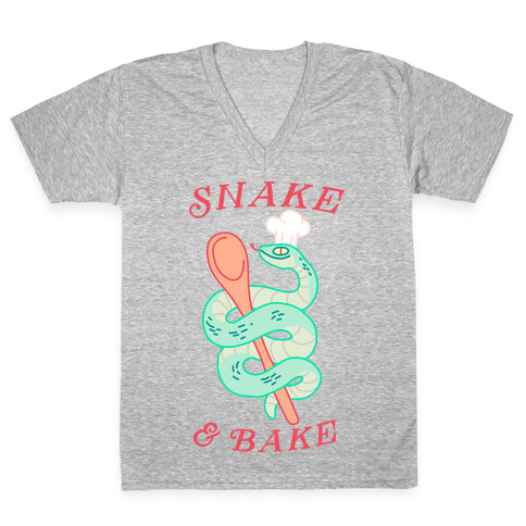 Snake and Bake V-Neck Tee Shirt