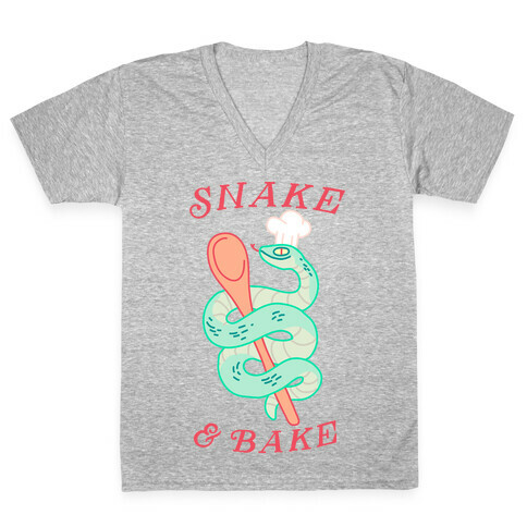 Snake and Bake V-Neck Tee Shirt