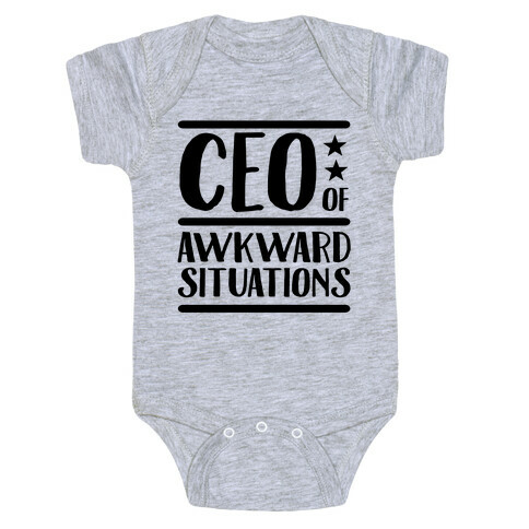 CEO Of Awkward Situations Baby One-Piece