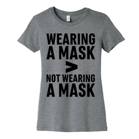 Wearing A Mask > Not Wearing A Mask Womens T-Shirt