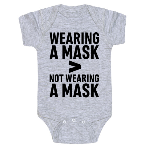 Wearing A Mask > Not Wearing A Mask Baby One-Piece