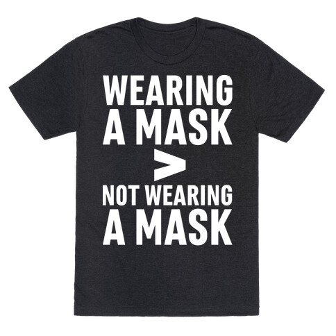 Wearing A Mask > Not Wearing A Mask White Print T-Shirt
