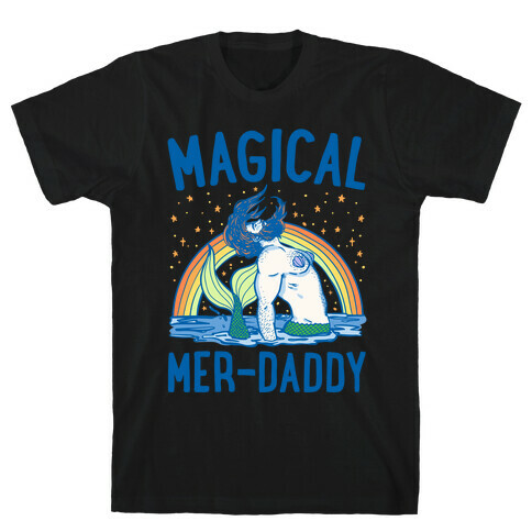 Magical Mer-Daddy White Print T-Shirt