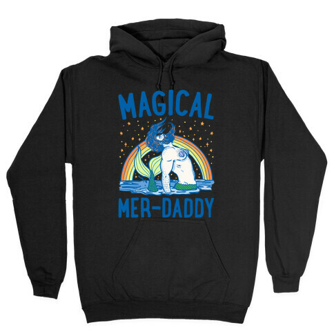 Magical Mer-Daddy White Print Hooded Sweatshirt