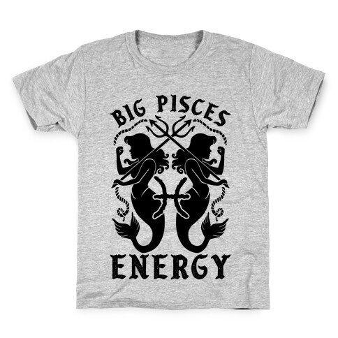 Big Pisces Energy Kids T-Shirt