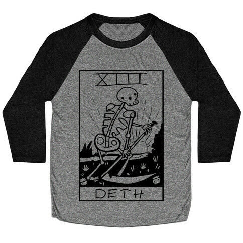 Badly Drawn Tarots: Death Baseball Tee