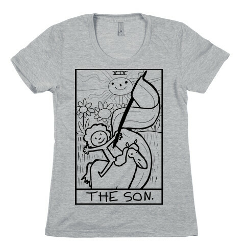 Badly Drawn Tarots: The Sun Womens T-Shirt