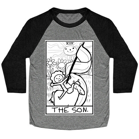 Badly Drawn Tarots: The Sun Baseball Tee