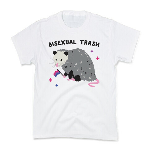 Bisexual Trash Opossum Kids T-Shirt