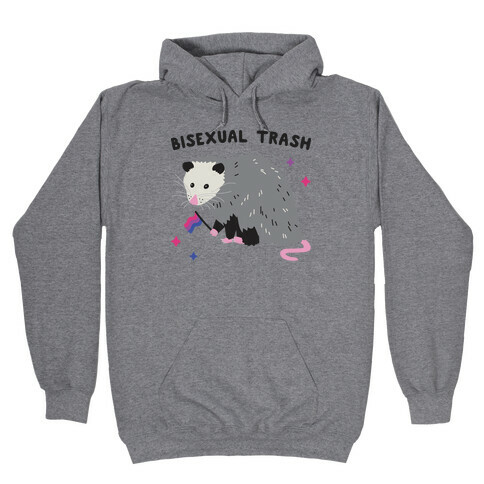 Bisexual Trash Opossum Hooded Sweatshirt