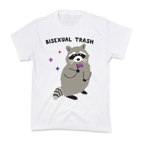 Bisexual Trash Raccoon Kids T-Shirt