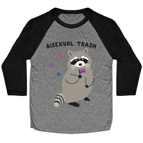 Bisexual Trash Raccoon Baseball Tee