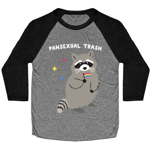 Pansexual Trash Raccoon Baseball Tee