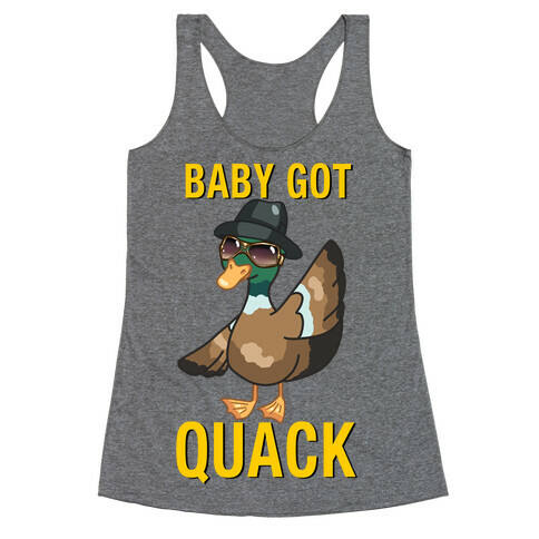 Baby Got Quack Parody Racerback Tank Top