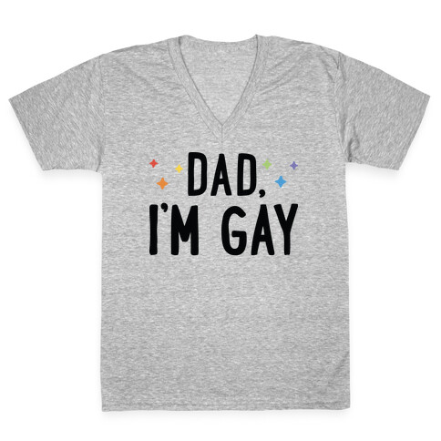 Hi Gay, I'm Dad Pair V-Neck Tee Shirt