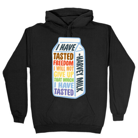 I Have Tasted Freedom I Will Not Give Up That Which I Have Tasted White Print Hooded Sweatshirt