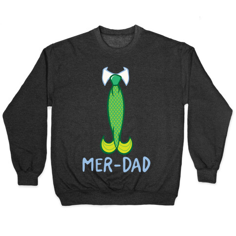 Mer-Dad White Print Pullover