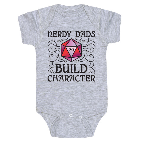 Nerdy Dads Build Character Baby One-Piece