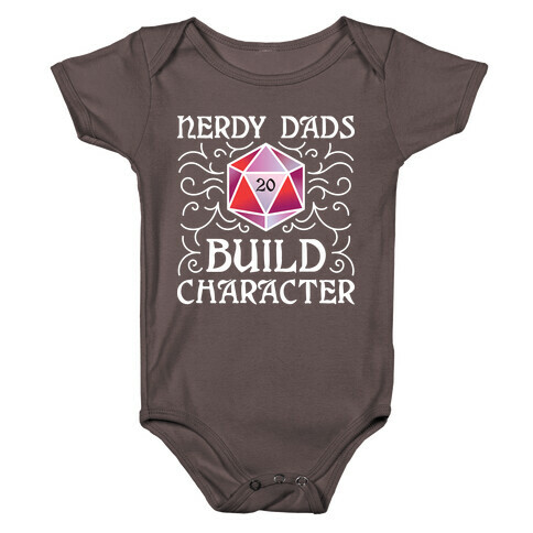 Nerdy Dads Build Character Baby One-Piece