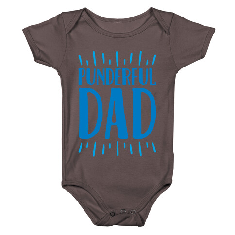 Punderful Dad White Print Baby One-Piece
