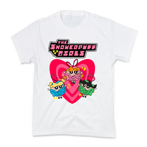 Showerpuff Girls Parody Kids T-Shirt
