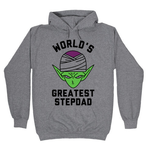 World's Greatest Stepdad Piccolo Parody Hooded Sweatshirt