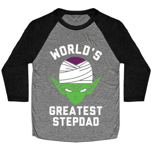 World's Greatest Stepdad Piccolo Parody Baseball Tee