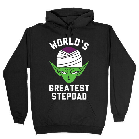 World's Greatest Stepdad Piccolo Parody Hooded Sweatshirt