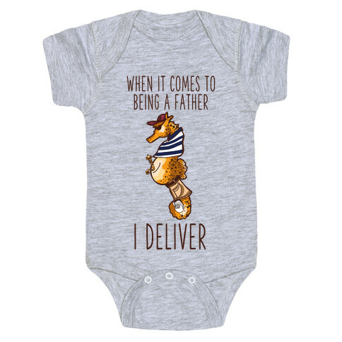 Seahorse Father Baby One-Piece
