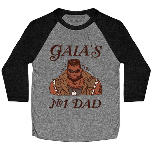 Gaia's Number 1 Dad Baseball Tee