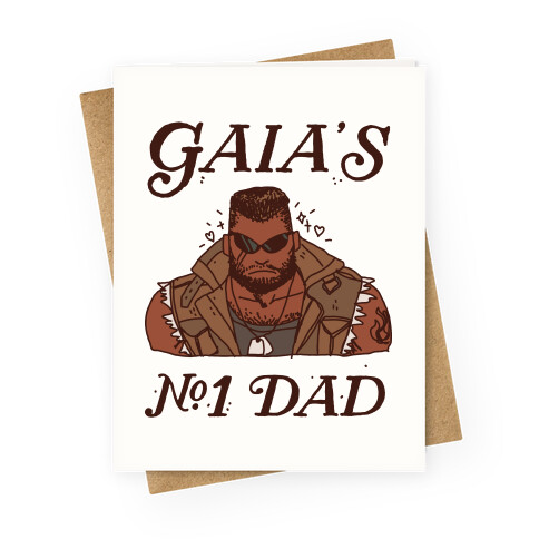 Gaia's Number 1 Dad Greeting Card