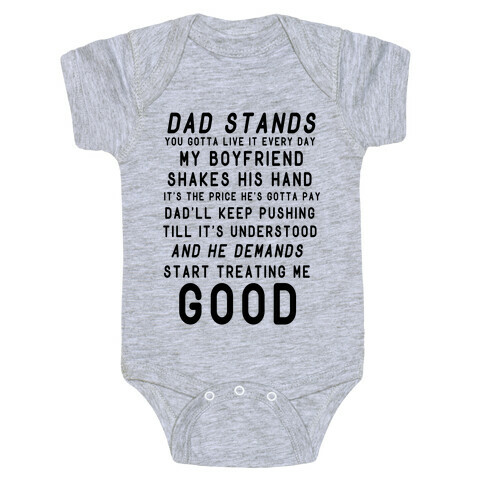 Badlands Dad Parody Baby One-Piece