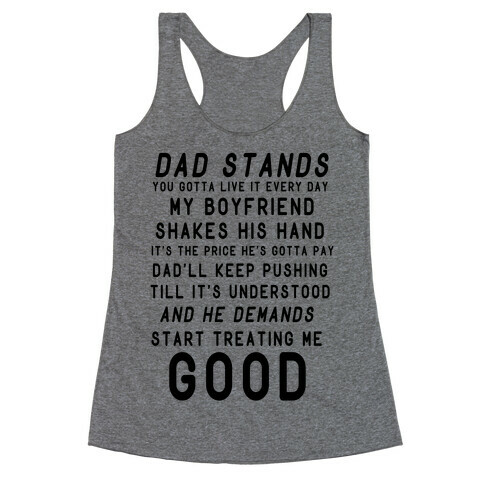 Badlands Dad Parody Racerback Tank Top