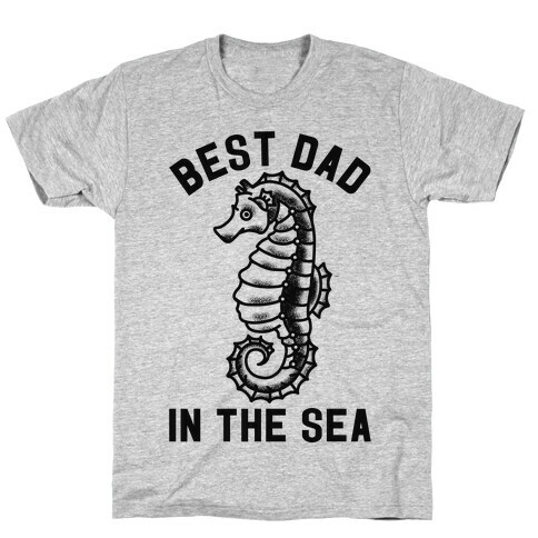 Best Dad In The Sea Seahorse T-Shirt
