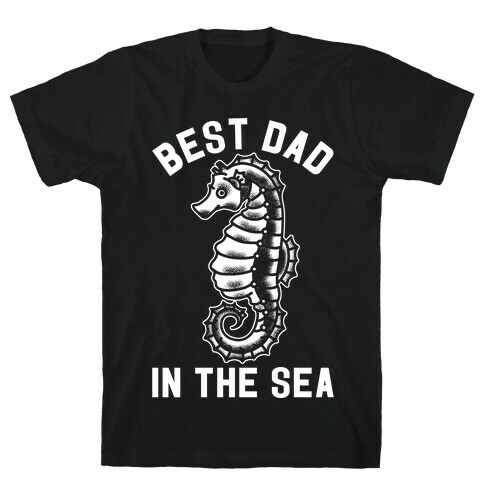 Best Dad In The Sea Seahorse T-Shirt