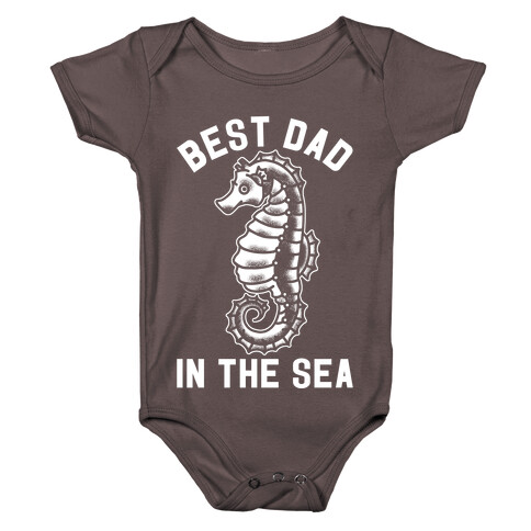 Best Dad In The Sea Seahorse Baby One-Piece