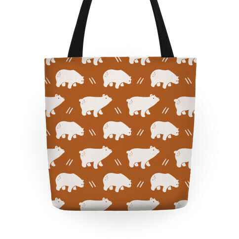 Bear Rust Boho Pattern Tote