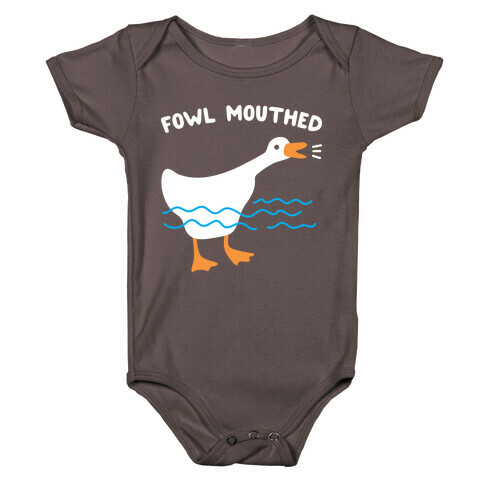 Fowl Mouthed Goose Baby One-Piece