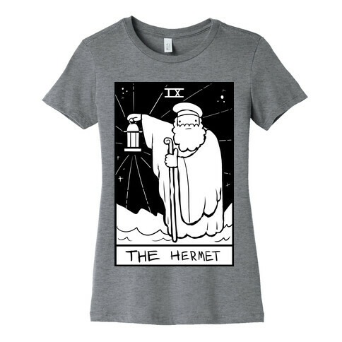 Badly Drawn Tarots: The Hermit Womens T-Shirt