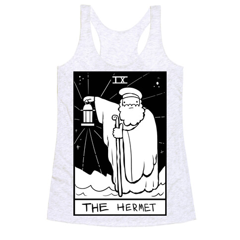 Badly Drawn Tarots: The Hermit Racerback Tank Top