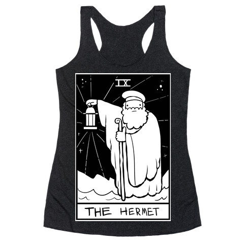 Badly Drawn Tarots: The Hermit Racerback Tank Top