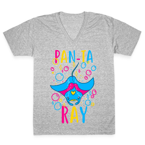 Pan-ta Ray  V-Neck Tee Shirt