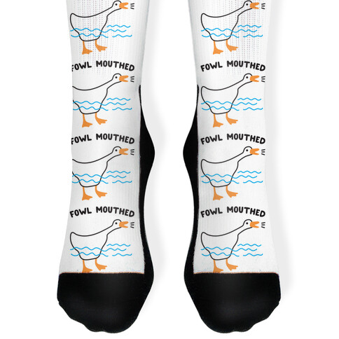 Fowl Mouthed Goose Sock