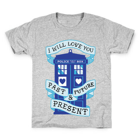 Doctor Who Love Past Future Present Kids T-Shirt