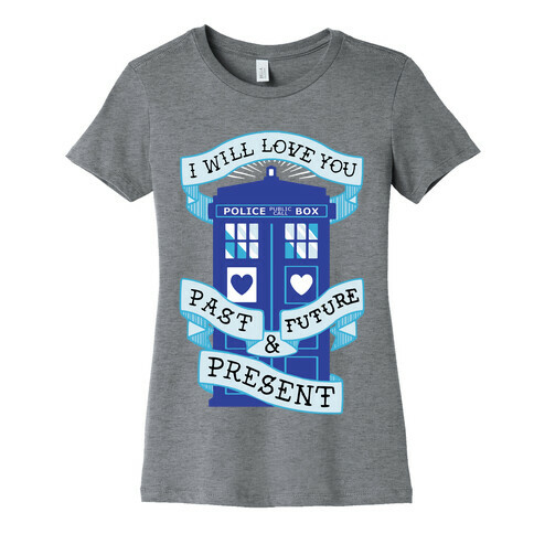 Doctor Who Love Past Future Present Womens T-Shirt