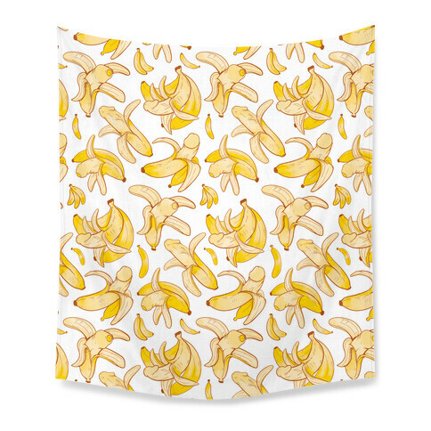 Banana penis pattern Tapestry