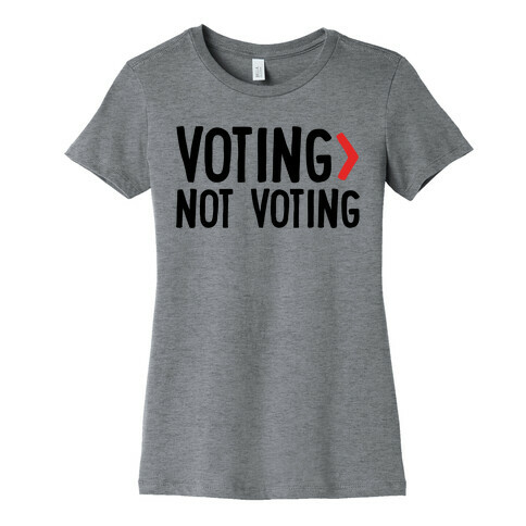 Voting > Not Voting Womens T-Shirt