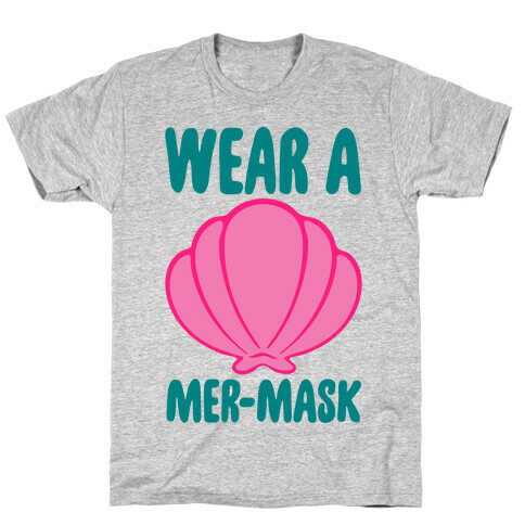 Wear A Mer-Mask White Print T-Shirt