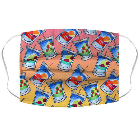 Juice Pouch Pattern Accordion Face Mask